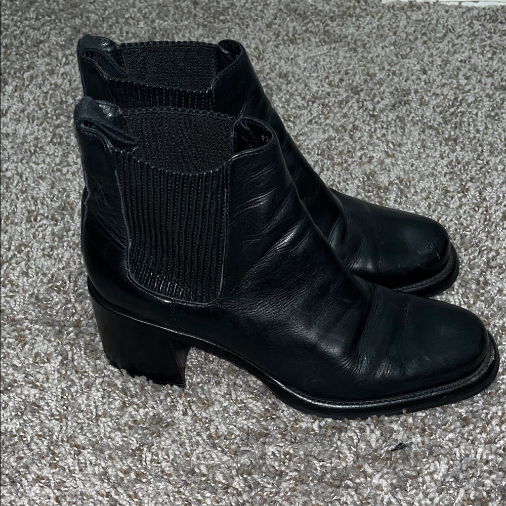 Cole Haan Black Leather Ankle Booties